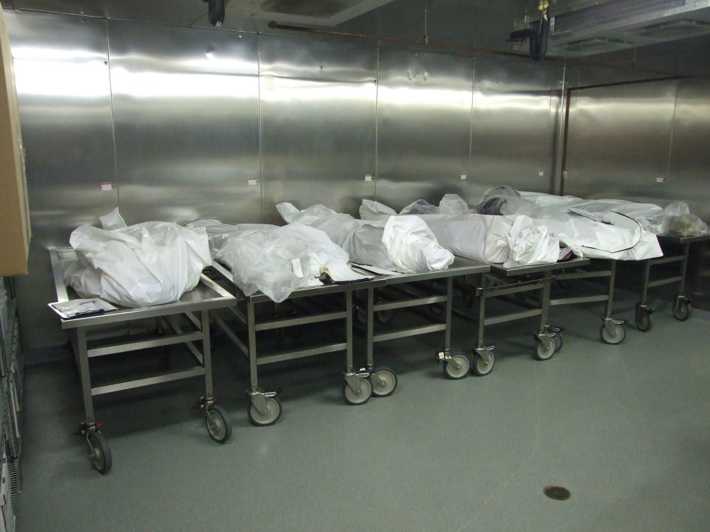 Full morgue cooler