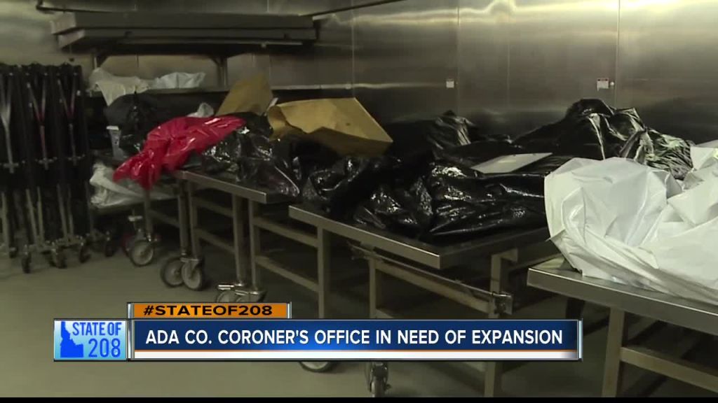 KIVI photo of full Ada County Coroner's Office cooler. Photo credit: KIVI Boise.