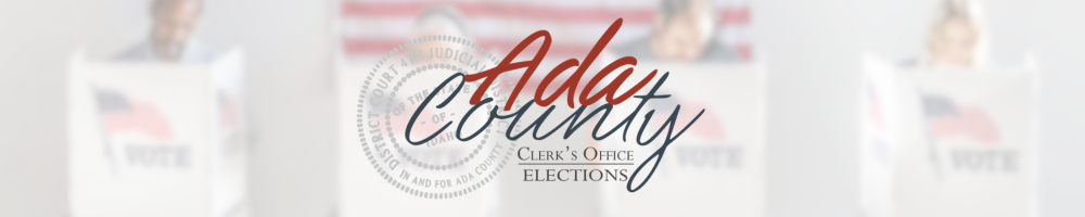 Ada County Elections banner