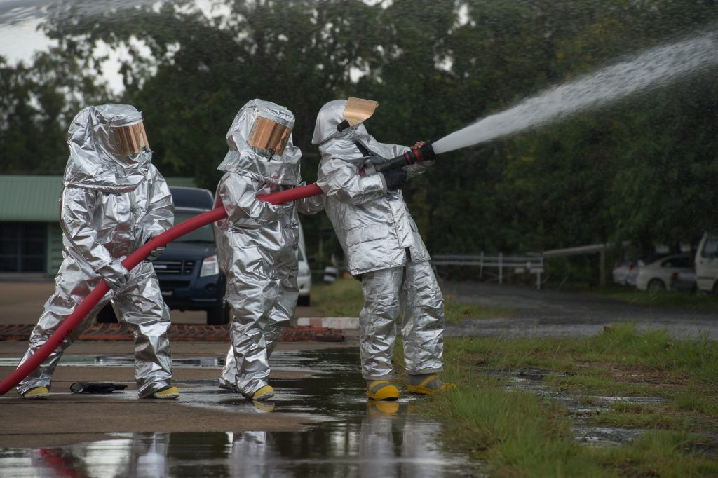 Fire departments & emergency response teams suited up with PPE