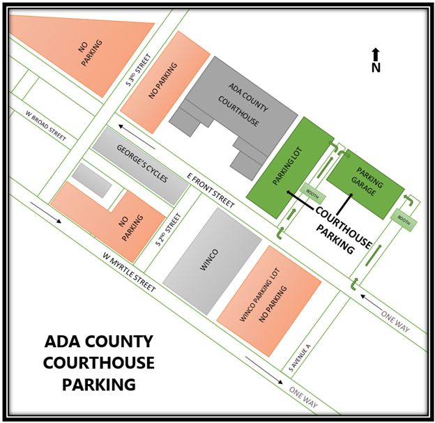 Ada County Courthouse Parking Map