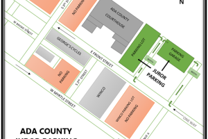Ada County Juror Parking Map