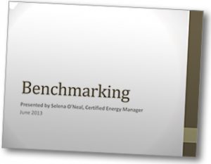 Picture of the front page of the BenchmarkPresentation
