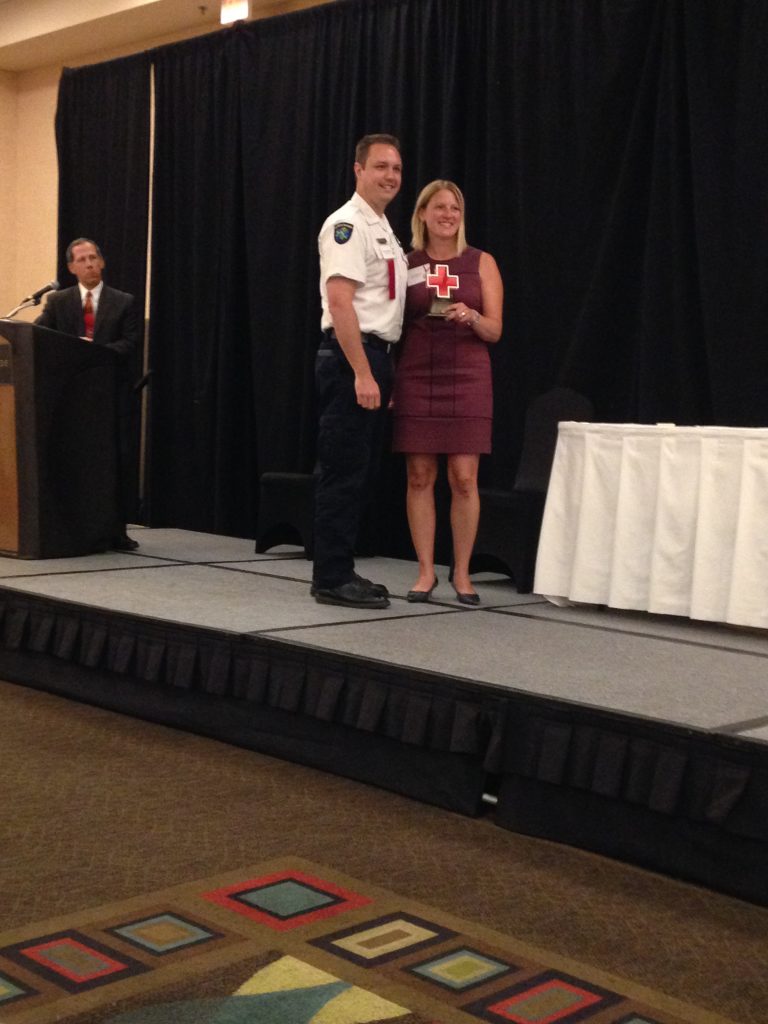Ada County Paramedics receiving an award from American Red Cross