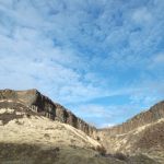 Basalt Cliffs with blue sky
