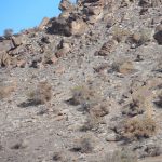 Warm Springs sights, rocky cliff face