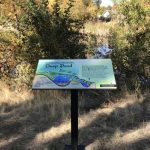 Deep pond information sign