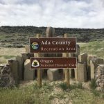 ada county oregon trail recreation area entrance sign