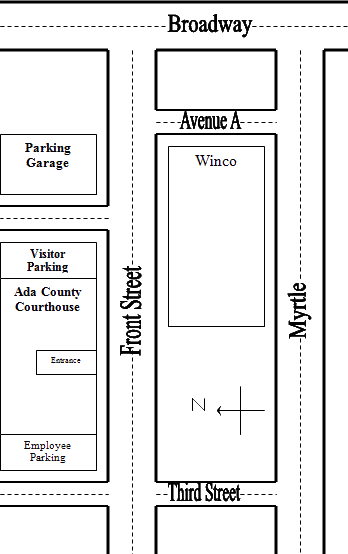 Courthouse map