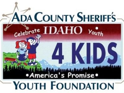 Idaho License Plate that says 4 kids