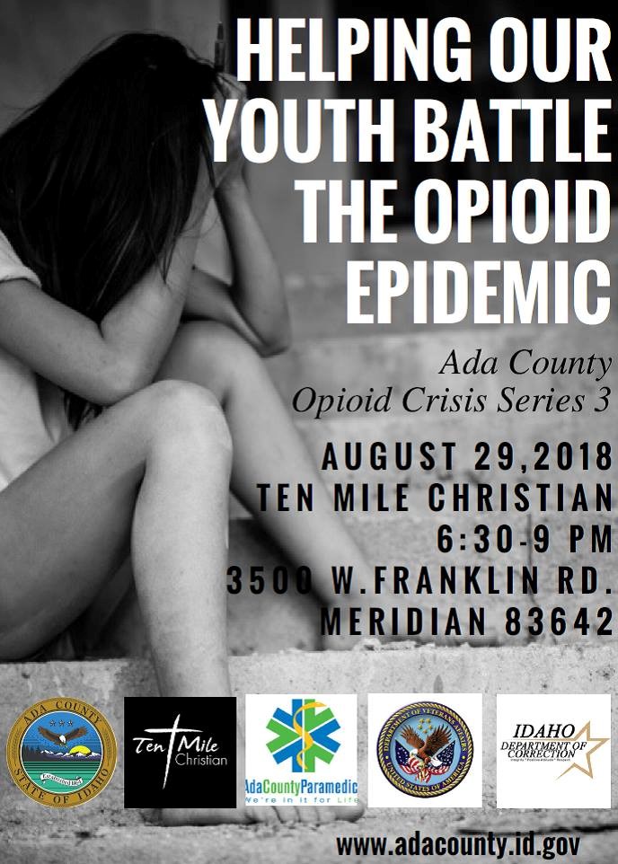 flyer helping our youth battle the opioid epidemic