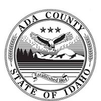 Ada County Seal in B & W