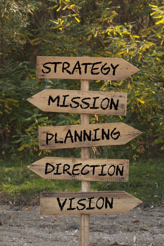 Decorative sign for Mission Planning and Vision