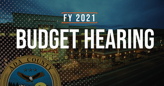 Ada County 2021 Budget Hearings