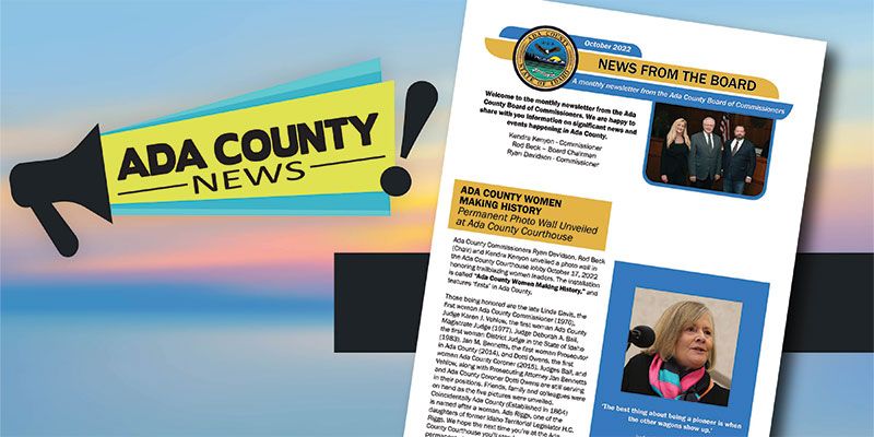 Check out the October 2022 Ada County Newsletter