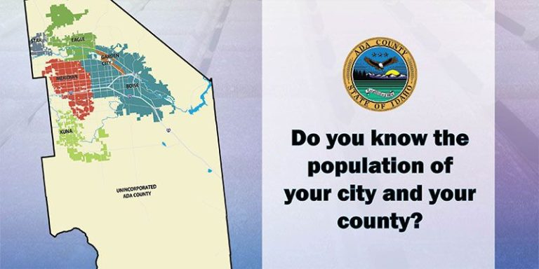 What Are The Cities In Ada County How Many People Live There Ada County